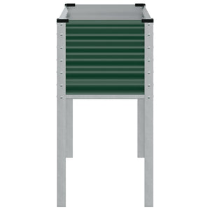 Fioriera da Giardino Verde 100x41x90 cm in Acciaio