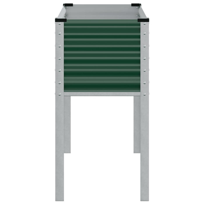 Fioriera da Giardino Verde 100x41x90 cm in Acciaio