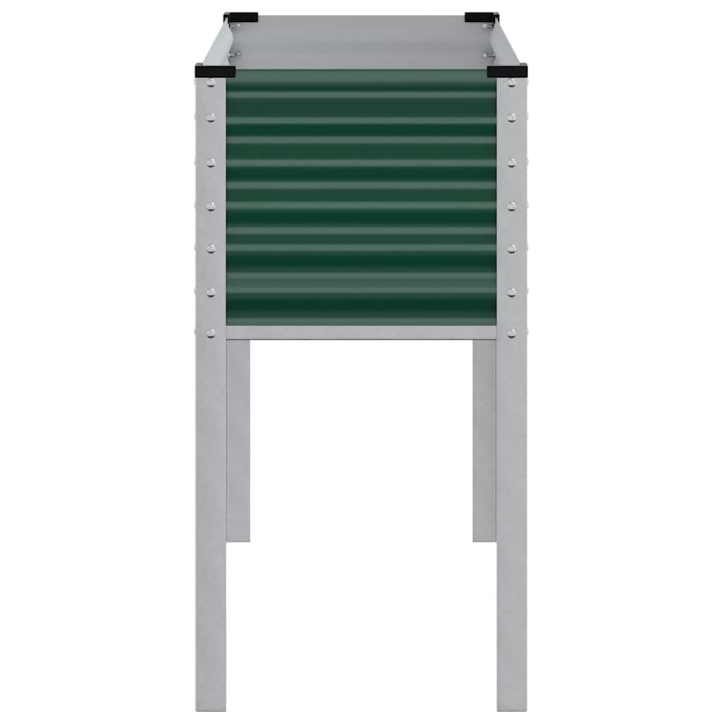 Fioriera da Giardino-Vaso da Esterno-Contenitore per Piante verde 100x45x90 cm in acciaio