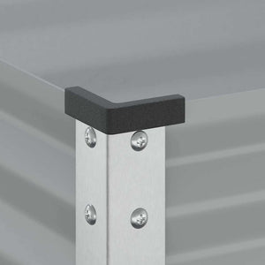 vidaXL Fioriera da Giardino Grigia 100x45x90 cm in Acciaio