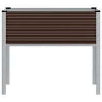 Fioriera da giardino marrone 100x45x90 cm in acciaio 4008971