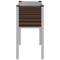 vidaXL Fioriera da Giardino Marrone 100x45x90 cm in Acciaio