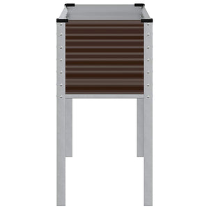 vidaXL Fioriera da Giardino Marrone 100x45x90 cm in Acciaio