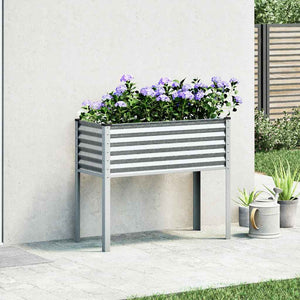 Fioriera da giardino 100x45x90 cm in acciaio zincato 4008973