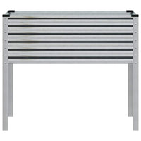 Fioriera da giardino 100x45x90 cm in acciaio zincato 4008973