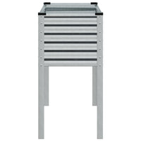 Vassoio per fioriera aiuola rialzata piante fiori terrazzo giardino 100 x 41 x 90 cm acciaio inox Argento 02_0037275