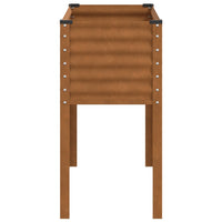 Fioriera da Giardino 100x41x90 cm in Acciaio Corten