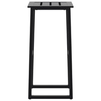 Sgabelli da Bar 2pz Neri 38x38x80 cm Acciaio Verniciato Polvere 4009265