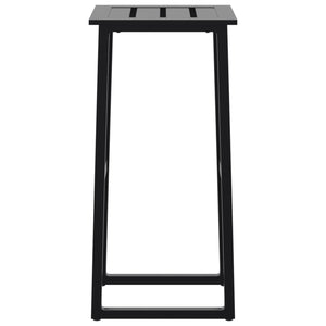 Sgabelli da Bar 4pz Neri 38x38x80 cm Acciaio Verniciato Polvere 4009266