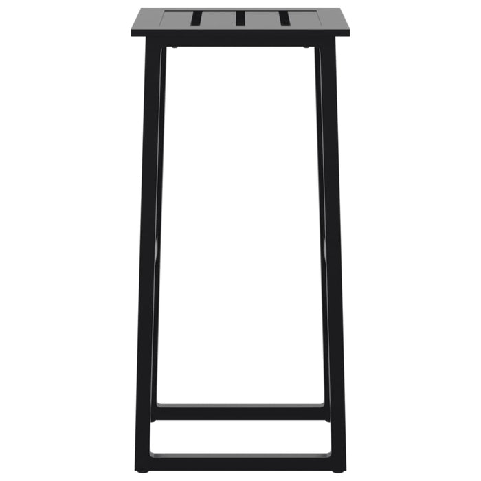 Sgabelli da Bar 4pz Neri 38x38x80 cm Acciaio Verniciato Polvere 4009266