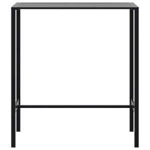 Tavolo da Bar Nero 100x50x110cm in Acciaio Verniciato a Polvere 4009268