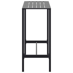 Tavolo da Bar Nero 100x50x110cm in Acciaio Verniciato a Polvere 4009268