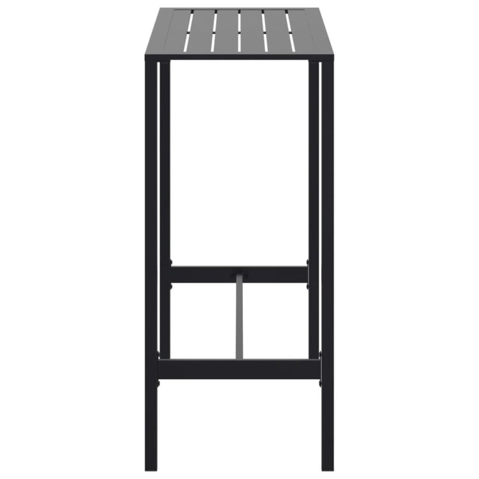 Tavolo da Bar Nero 100x50x110cm in Acciaio Verniciato a Polvere 4009268