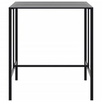 Tavolo da Bar Nero 100x100x110 cm Acciaio Verniciato a Polvere 4009269