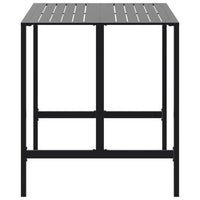 Tavolo da Bar Nero 100x100x110 cm Acciaio Verniciato a Polvere 4009269