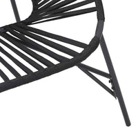 Set di Sedie da Giardino 3 pz in Polyrattan Nero 4009292