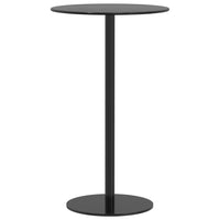 Tavolo da Giardino Rotondo Nero Ø60x105 cm in Acciaio 4009309