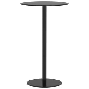 Tavolo da Giardino Rotondo Nero Ø60x105 cm in Acciaio 4009309