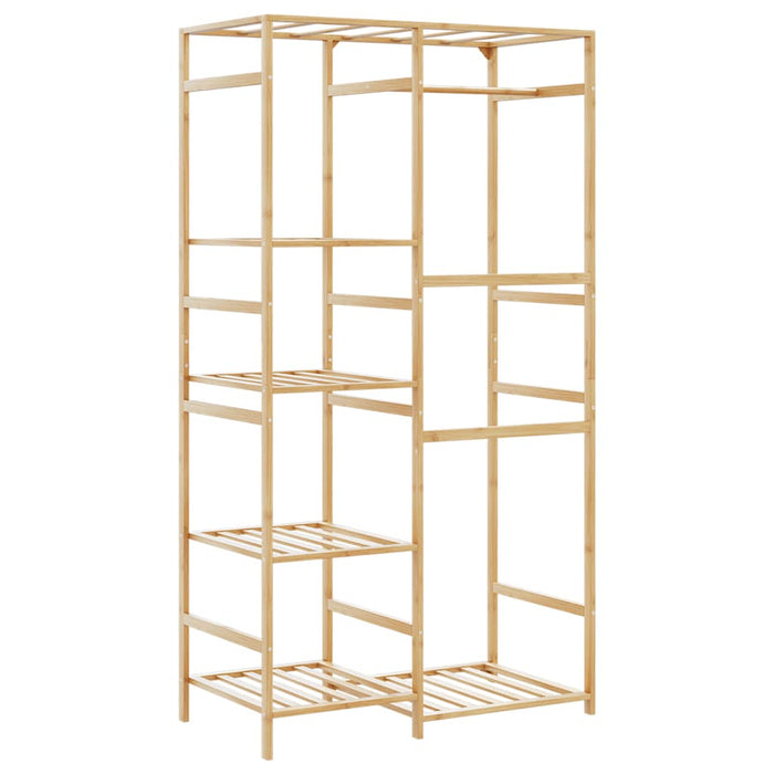 Appendiabiti con Ripiani 100x50x184,5 cm in Bambù 4008920