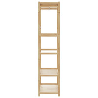 Appendiabiti con Ripiani 80x40x175 cm in Bambù 4008922