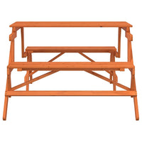 Tavolo da Picnic con Panche in Legno Abete 2-in-1 Convertibile 4008992