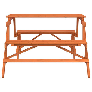 Tavolo da Picnic con Panche in Legno Abete 2-in-1 Convertibile 4008992