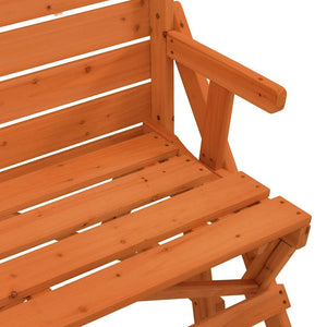 vidaXL Tavolo da Picnic con Panche in Legno Abete 2-in-1 Convertibile