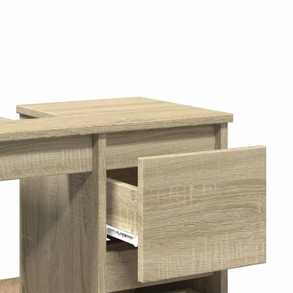 Armadietto da Bagno Rovere Sonoma 65x33x60 cm Legno Multistrato 847405