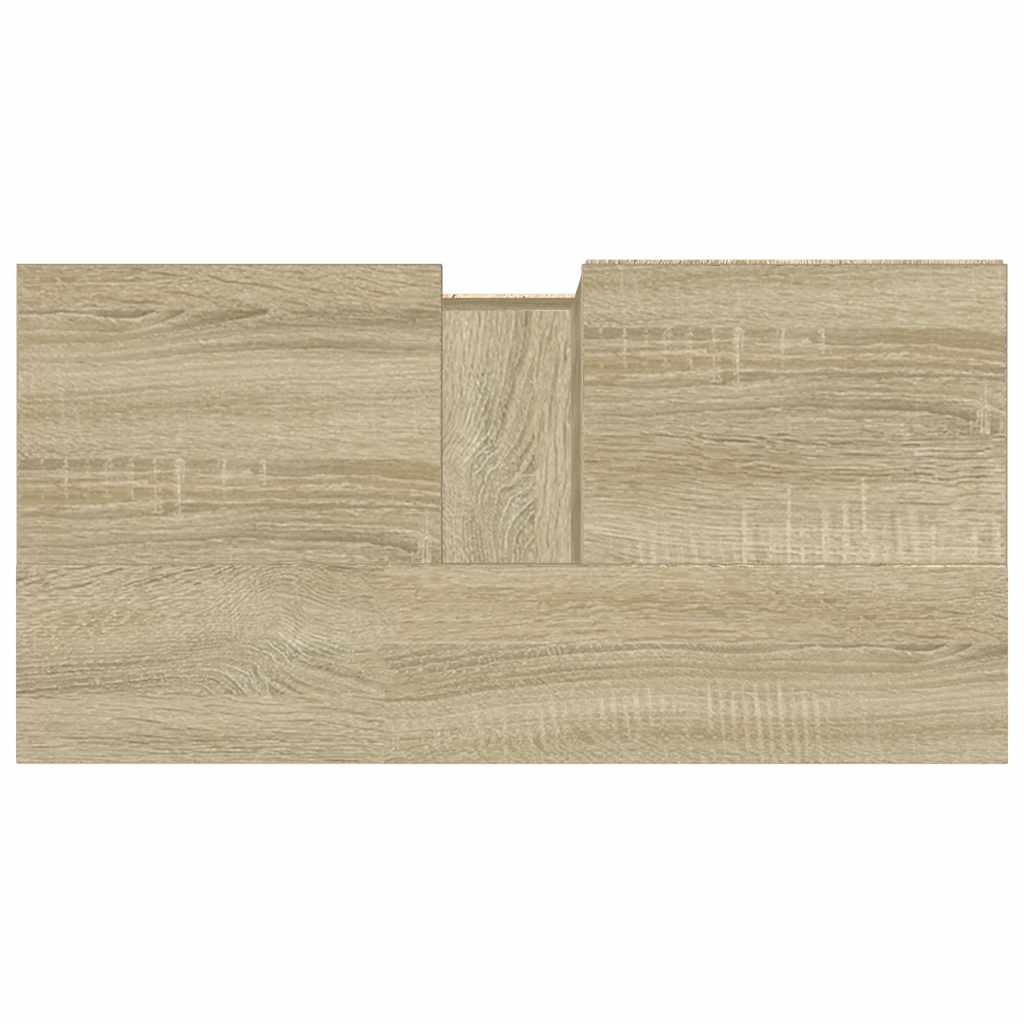 Armadietto da Bagno Rovere Sonoma 65x33x60 cm Legno Multistrato 847406