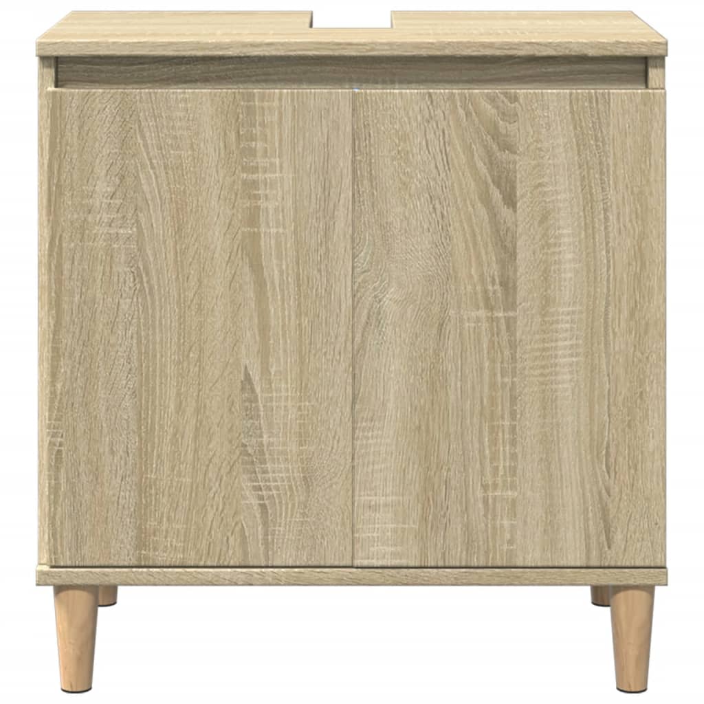 Mobile Lavabo Rovere Sonoma 58x33x60 cm in Legno Multistrato 847407