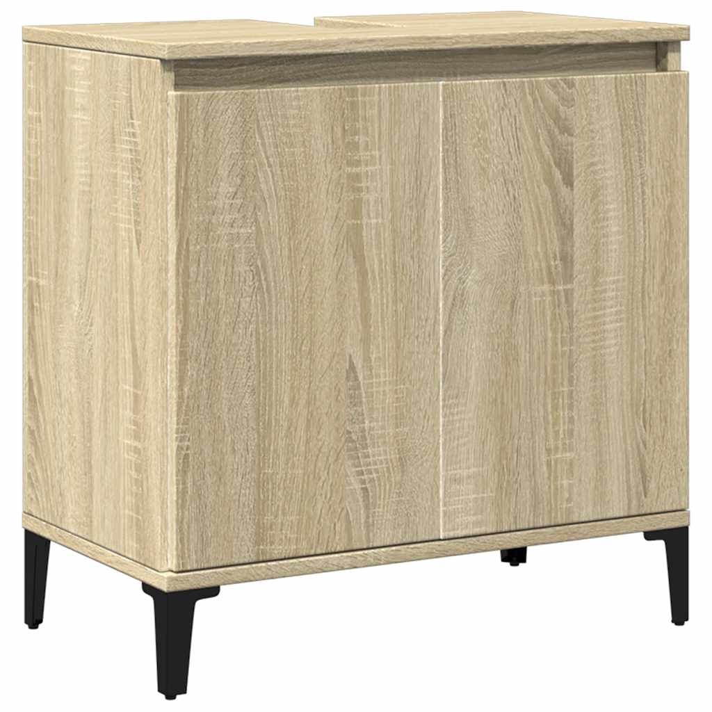 Mobile Lavabo Rovere Sonoma 58x33x60 cm in Legno Multistrato 847408