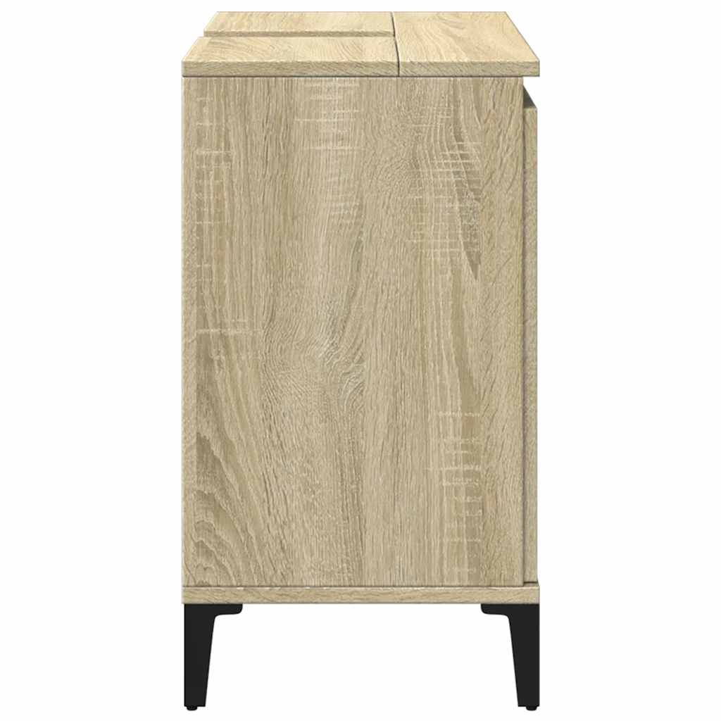 Mobile Lavabo Rovere Sonoma 58x33x60 cm in Legno Multistrato 847408