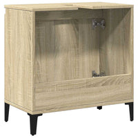 Mobile Lavabo-Armadietto da bagno Rovere Sonoma 58x33x60 cm in Legno Multistrato