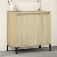 Mobile Lavabo-Armadietto da bagno Rovere Sonoma 58x33x60 cm in Legno Multistrato