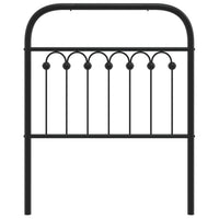 Testiera in Metallo Nero 75 cm 376626