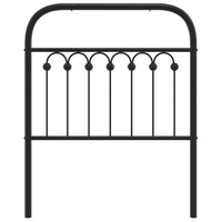 Testiera in Metallo Nero 80 cm 376627