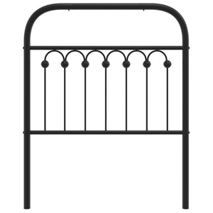 Testiera in Metallo Nero 80 cm 376627