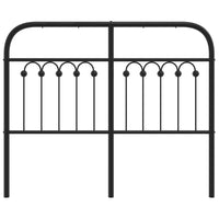 Testiera in Metallo Nero 120 cm 376631