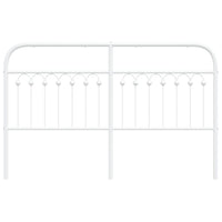 Testiera in Metallo Bianco 160 cm 376684