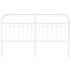 Testiera in Metallo Bianco 160 cm 376684