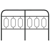 Testiera in Metallo Nero 137 cm 377149