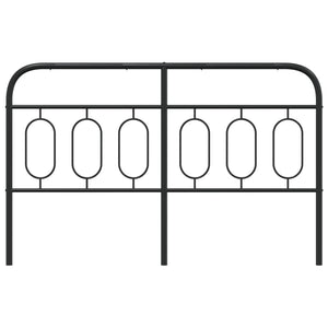 Testiera in Metallo Nero 140 cm 377150