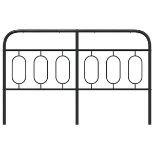 Testiera in Metallo Nero 150 cm 377151