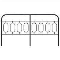 Testiera in Metallo Nero 160 cm 377152