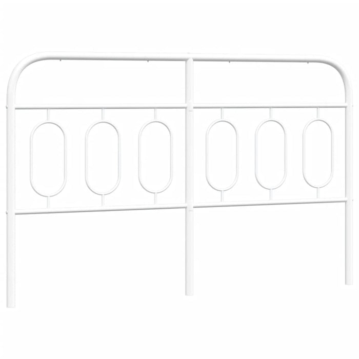 Testiera in Metallo Bianco 137 cm 377198