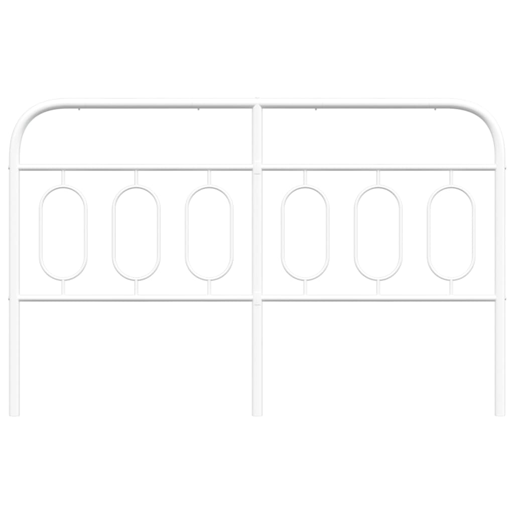 Testiera in Metallo Bianco 137 cm