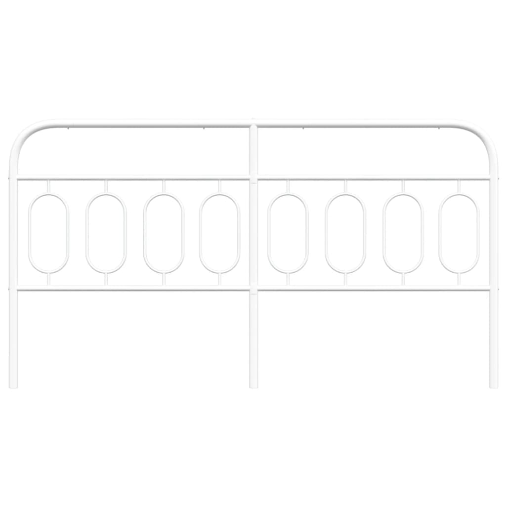 Testiera in Metallo Bianco 183 cm 377202