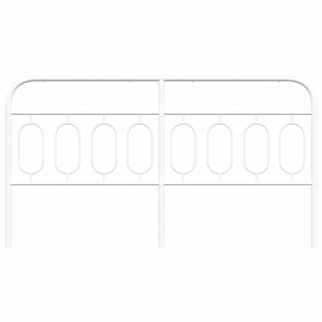 Testiera in Metallo Bianco 193 cm 377203