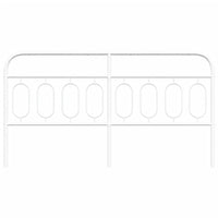 Testiera in Metallo Bianco 193 cm 377203