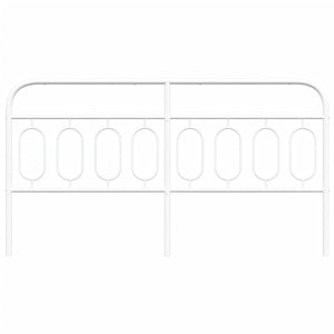 Testiera in Metallo Bianco 193 cm 377203